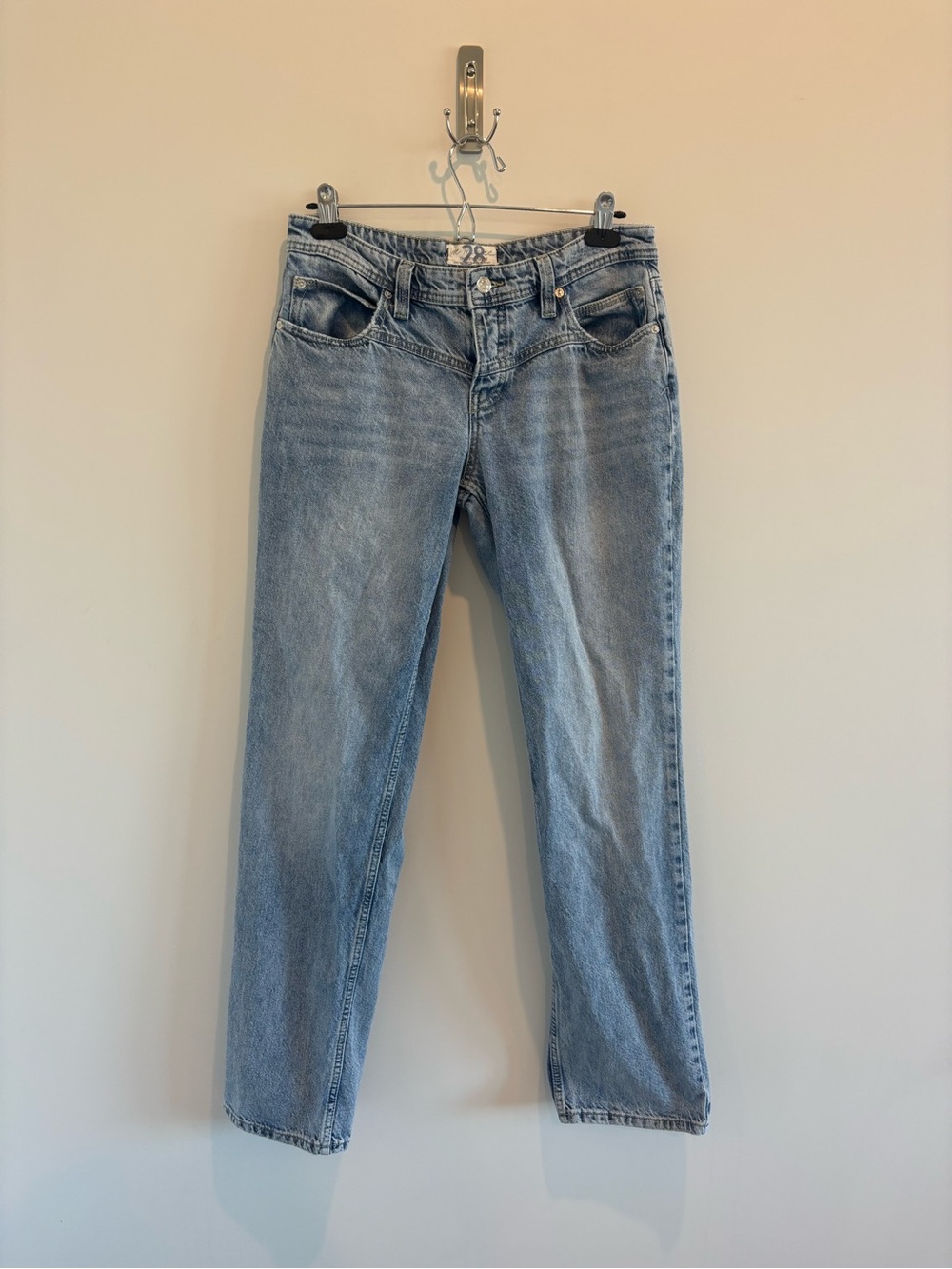We The Free Light Wash Shelby Low-Rise Boyfriend Jeans
